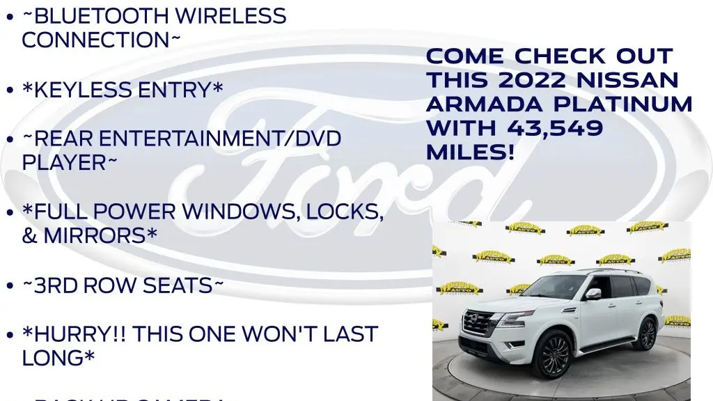 2022 Nissan Armada Platinum