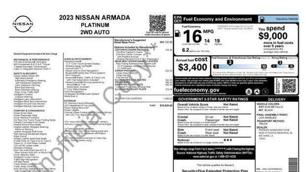 2023 Nissan Armada Platinum