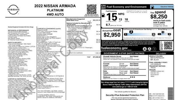 2022 Nissan Armada Platinum