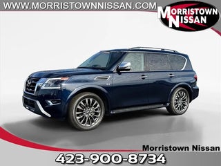 2021 Nissan Armada with Hermosa Blue Pearl Exterior