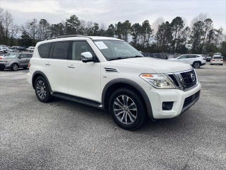 2018 Nissan Armada with Pearl White Exterior