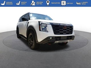 2025 Nissan Armada with Aspen White Tricoat/Super Black Exterior