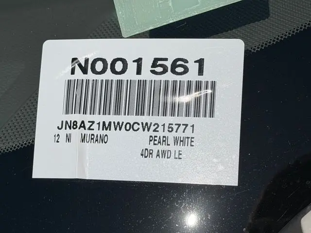 2012 Nissan Murano - $8,388
