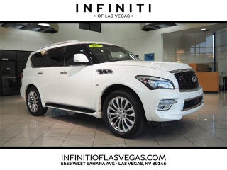 2017 INFINITI QX80 with Majestic White Exterior