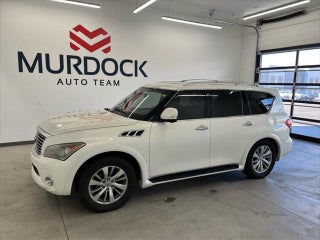 2012 INFINITI QX56 with Moonlight White Exterior