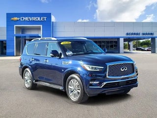 2020 INFINITI QX80 with Hermosa Blue Exterior