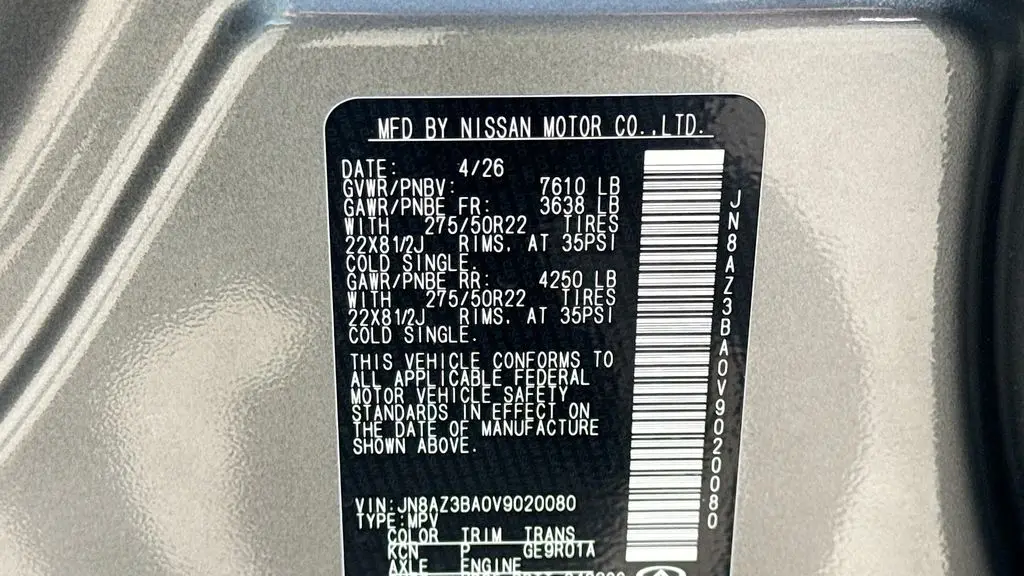 2027 INFINITI QX80 Luxe