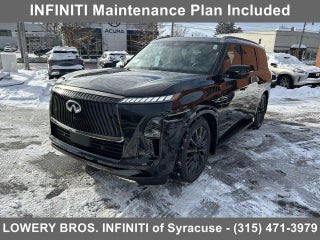 2026 INFINITI QX80 with Mineral Black/Graphite Shadow Exterior