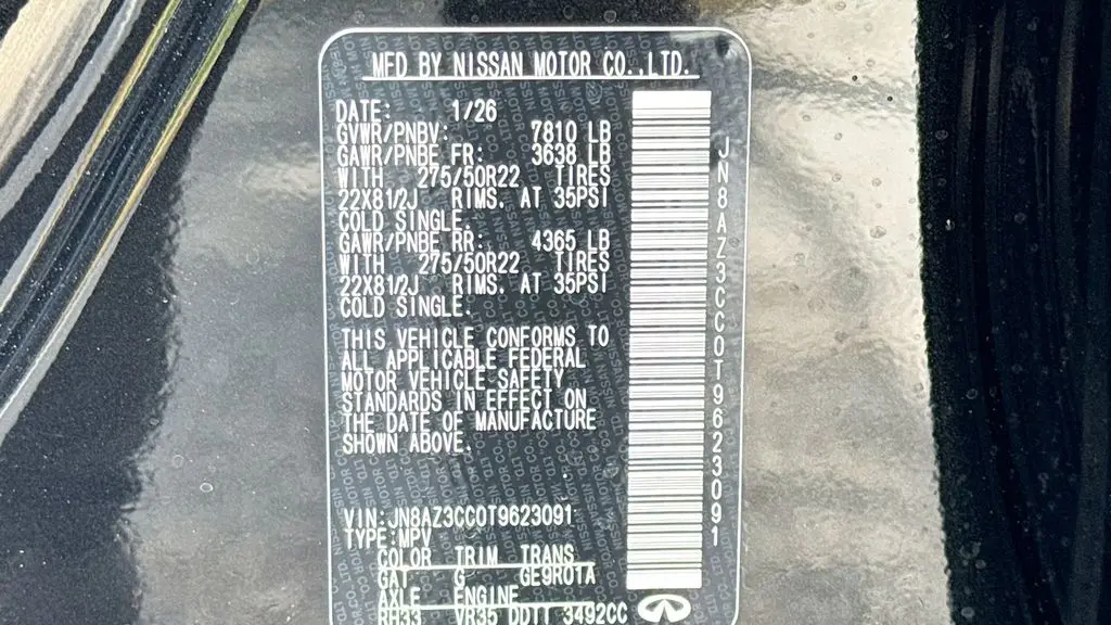 2026 INFINITI QX80 Autograph