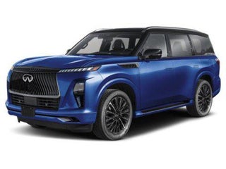 2025 INFINITI QX80 with Grand Blue/Black Obsidian Exterior