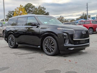 2026 INFINITI QX80 with Mineral Black W/ Graphite Shadow Roof Exterior