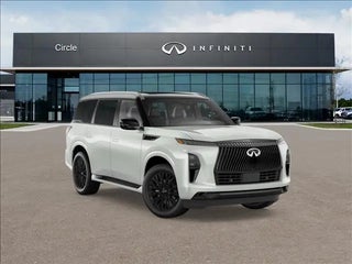 2026 INFINITI QX80 with Radiant White/Black Obsidian Exterior