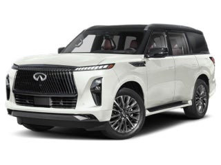 2026 INFINITI QX80 with Radiant White/Black Obsidian Exterior
