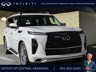 2025 INFINITI QX80 with Radiant White Exterior