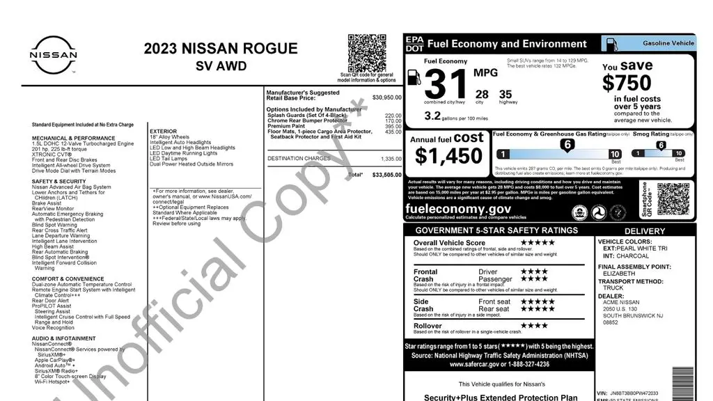 2023 Nissan Rogue SV