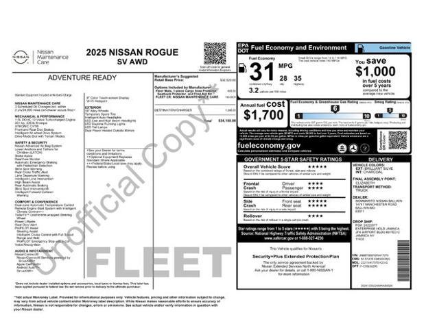 2025 Nissan Rogue - $22,985
