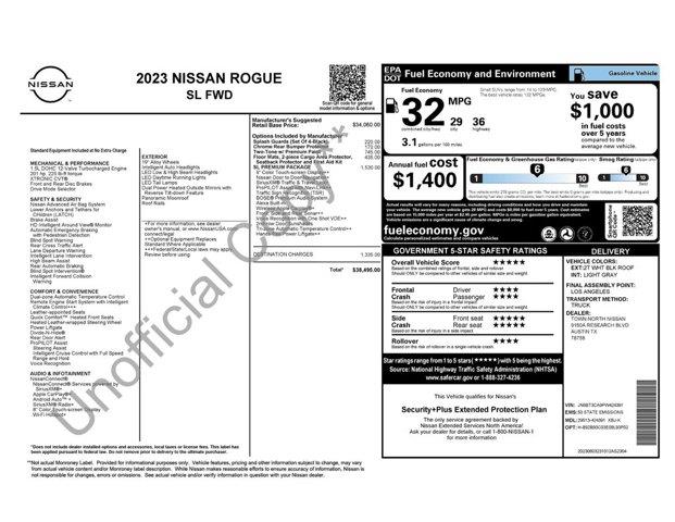 2023 Nissan Rogue - $24,345