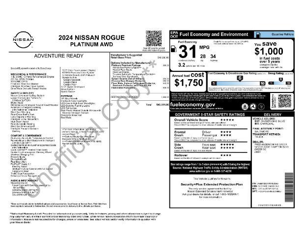 2024 Nissan Rogue - $28,998