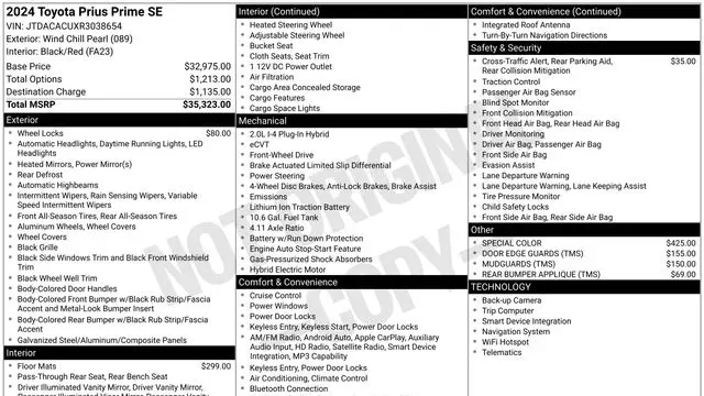 2024 Toyota Prius Prime SE