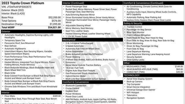 2023 Toyota Crown Platinum