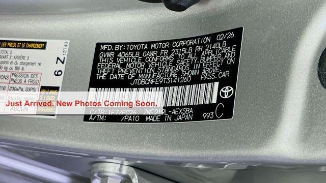 2026 Toyota Corolla Hybrid SE