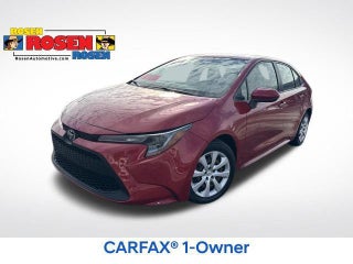 2021 Toyota Corolla with Barcelona Red Metallic Exterior