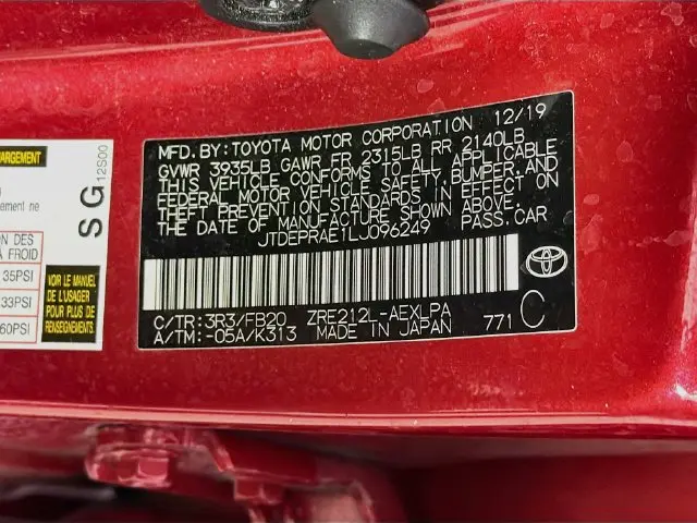 2020 Toyota Corolla - $9,500