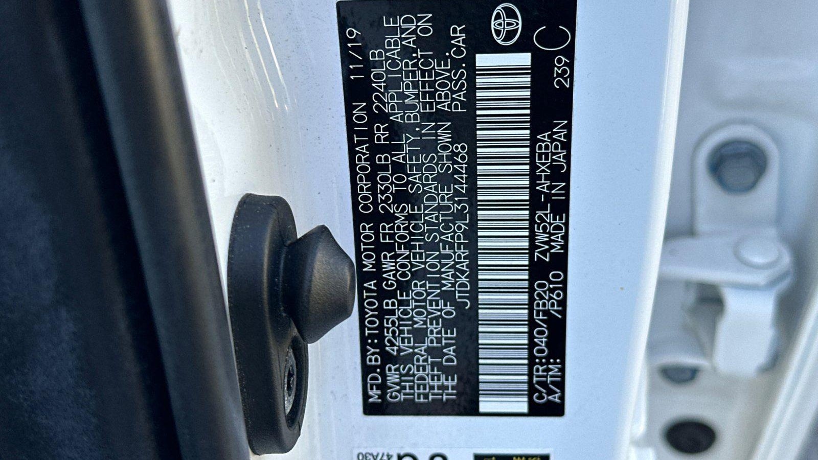 2020 Toyota Prius Prime LE