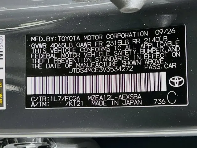 2027 Toyota Corolla - $29,900