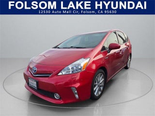 2012 Toyota Prius v with Barcelona Red Metallic Exterior