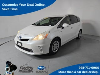 2014 Toyota Prius v with Super White Exterior