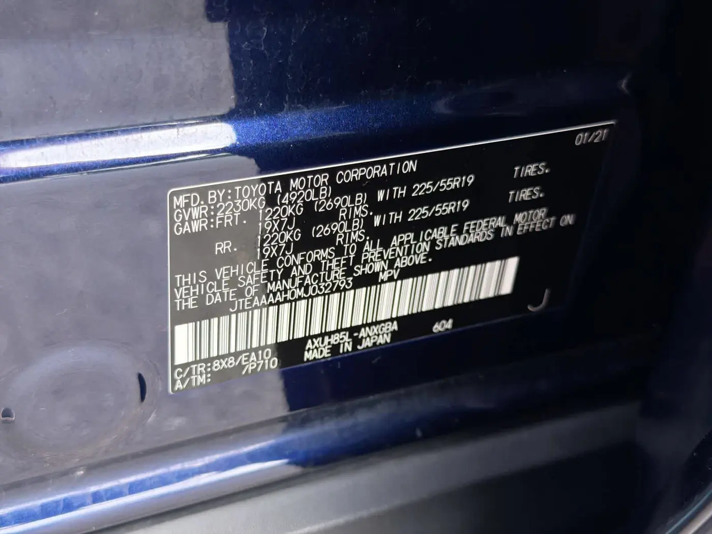 2021 Toyota Venza - $29,766