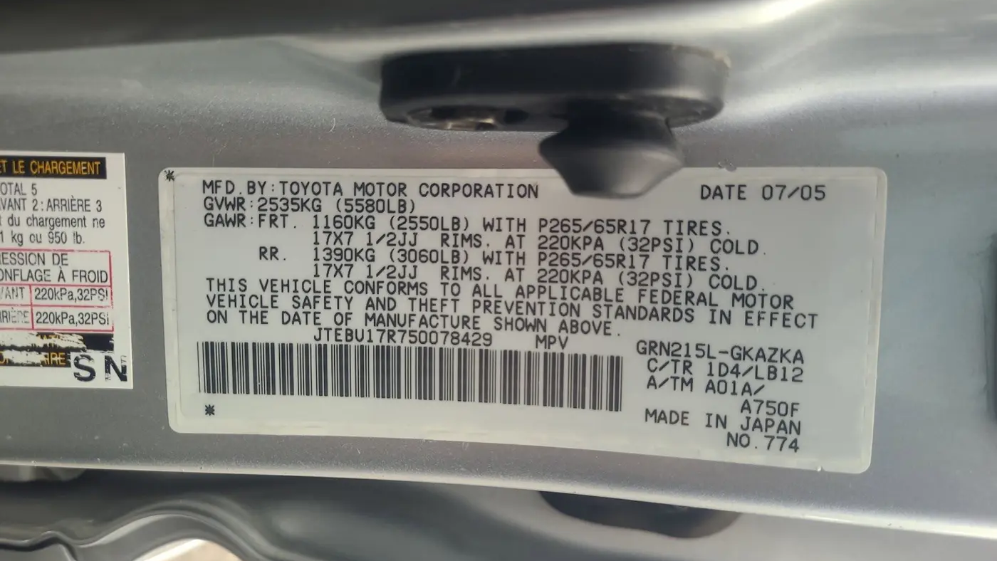 2005 Toyota 4Runner Limited