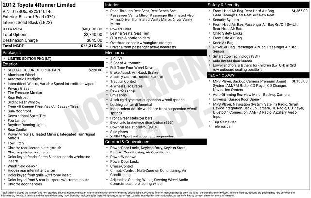 2012 Toyota 4Runner Limited — photo 1 of 12