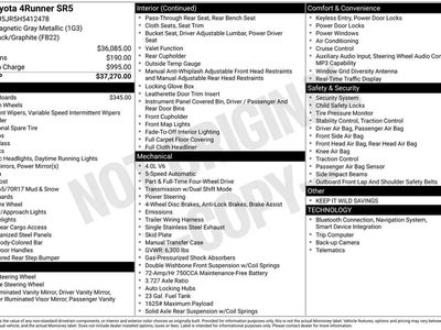 Photo of a 2017 Toyota 4runner 4X4 SR5 4DR SUV for sale