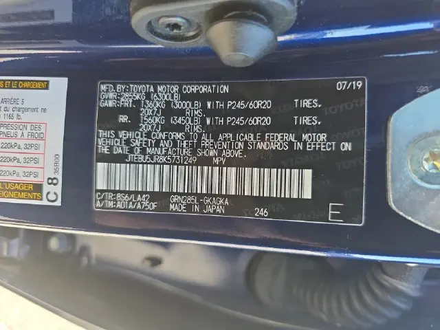 2019 Toyota 4Runner - $34,793