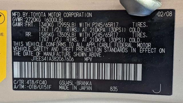 2008 Toyota Highlander Base