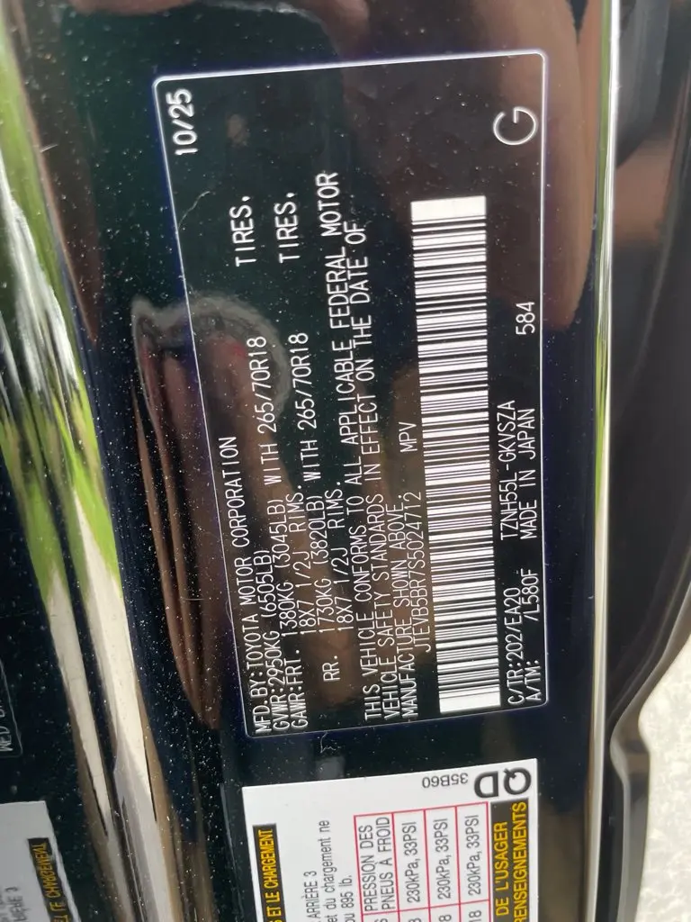 2025 Toyota 4Runner - $53,397