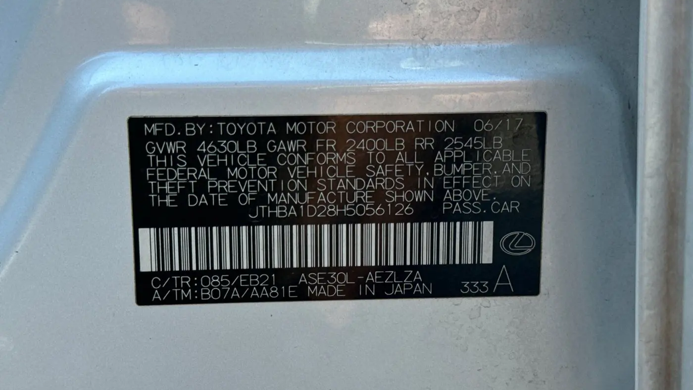 2017 Lexus IS 200t Base