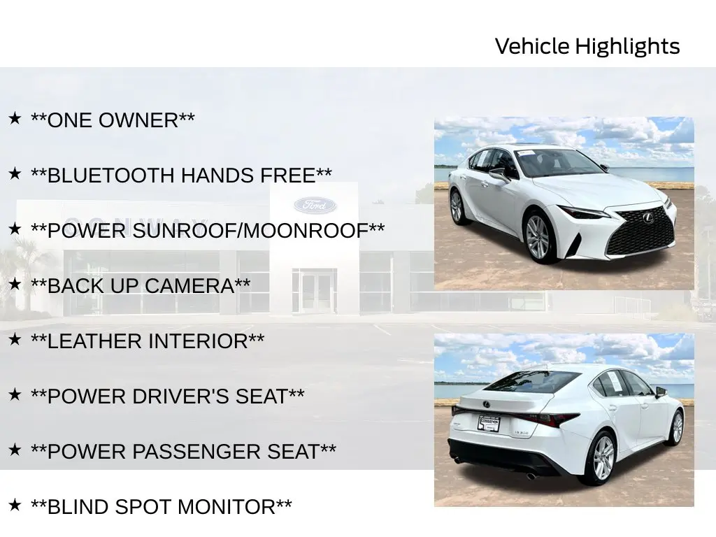 2023 Lexus IS - $37,998