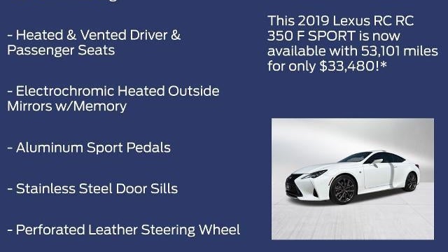 2019 Lexus RC 350 Base