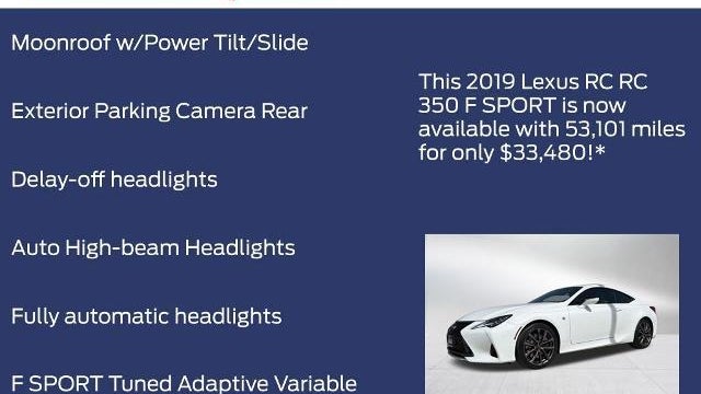 2019 Lexus RC 350 Base