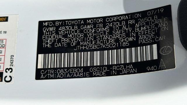 2019 Lexus RC 350 Base
