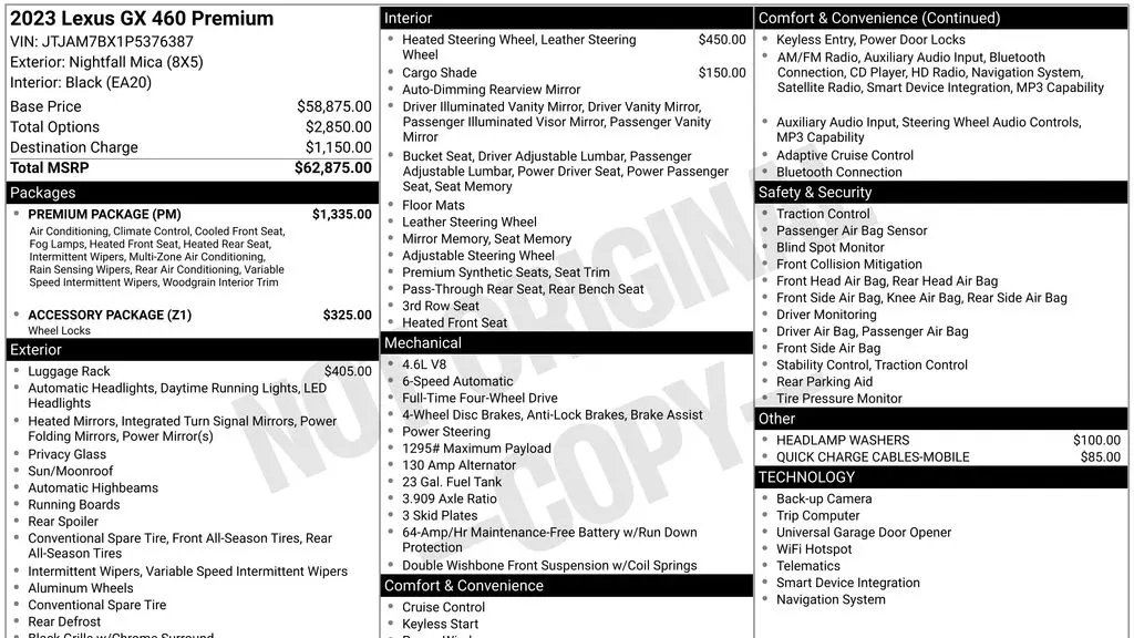 2023 Lexus GX 460 Base
