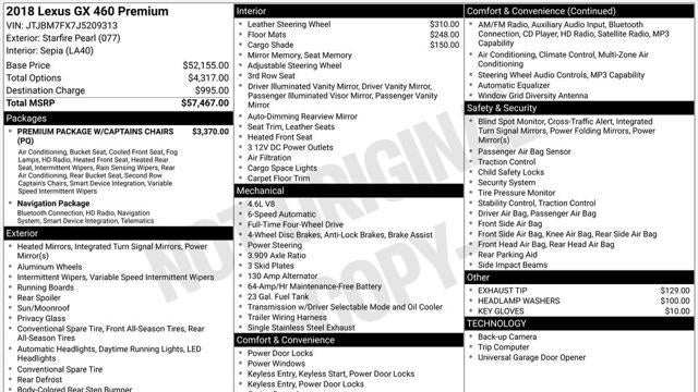 2018 Lexus GX 460 Base
