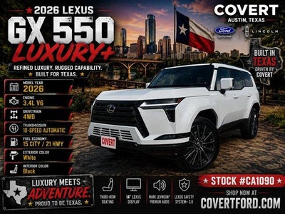 Photo of a 2026 Lexus GX 550 AWD Luxury+ 4DR SUV for sale
