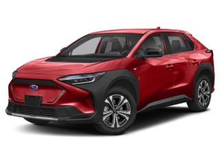 2023 Subaru Solterra with Elemental Red Pearl Exterior