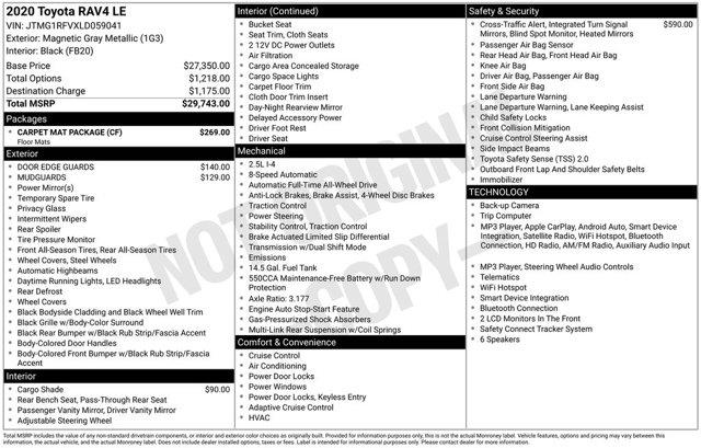 2020 Toyota RAV4 - $22,987