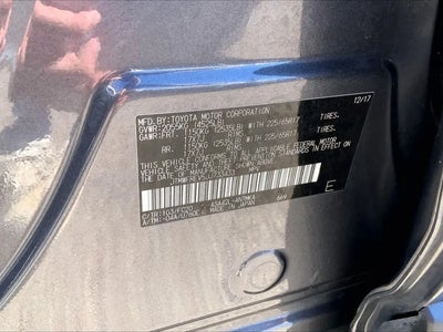 2018 Toyota RAV4 XLE 4DR SUV