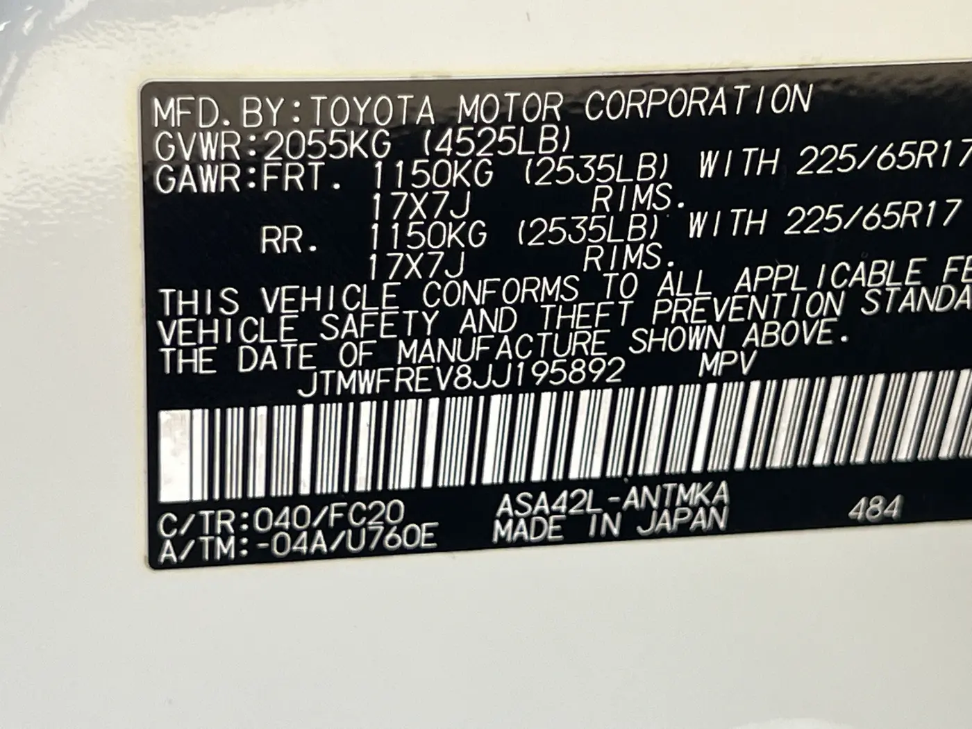 2018 Toyota RAV4 - $14,880